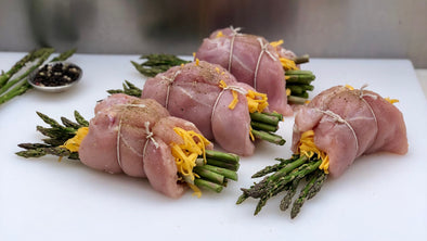 Asparagus & Cheddar Stuffed Breast